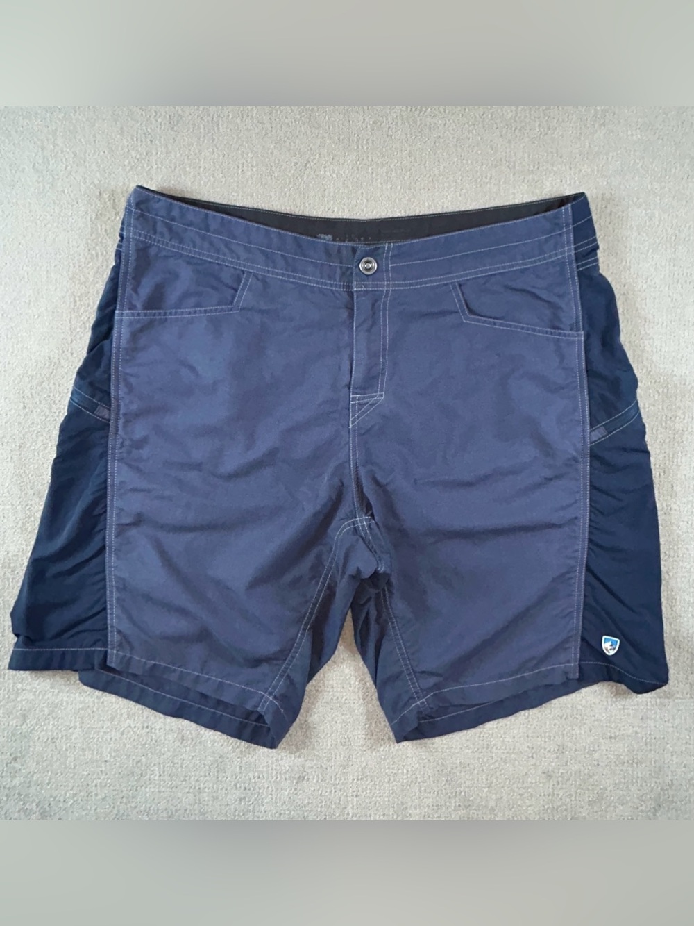Kuhl Mutiny River Shorts Blue Men's 38 Nylon Stretch Multi Performance Outdoors